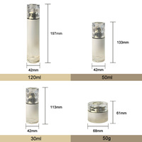 Ensemble de flacons cosmétiques en verre de luxe vides de 120 ml