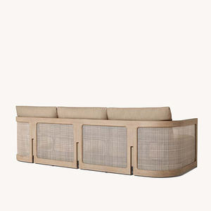 Minimalist Outdoor Furniture Wood Teak Outdoor Garden Sofa Set Teak Coffee Table Garden Sofa Teak Wood Patio Sofa Sets - Product Image 4