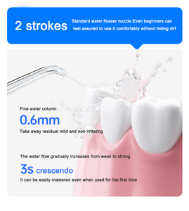 Irrigador Bucal Profesional Portátil Inalámbrico con Doble Boquilla de Efectos, Doble Tanque de Líquido, Ajuste de Tres Velocidades y Múltiples Sabores para Hotel - Product Image 6