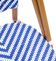Chaises de salle à manger d'extérieur en rotin tressé, portables, empilables, légères, pour fêtes, patios, événements, jardins, usage commercial, en gros, personnalisables, pour balcons