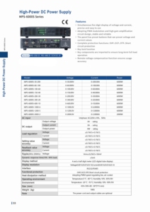 Alimentation programmable réglable haute performance MATRIX 600V 10A pour usage en laboratoire - Product Image 6