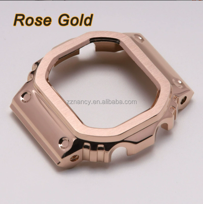 Boîtier en or rose
