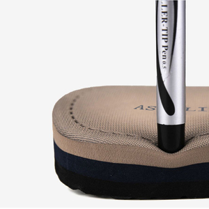 Men's Trendy Open Toe <b>Flip</b>-<b>Flops</b> Solid Color Beach <b>Slippers</b> Summer Plastic Height Increasing Embroidery Large Size - Product Image 2