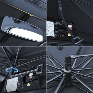 Parasol Láser para Coche 145x86cm, Aislamiento Térmico para Parabrisas Delantero, Protección Solar con Instalación por Ventosas - Product Image 5