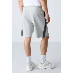 Shorts basiques pour hommes en coton texturé épais et doux, coupe standard - 81280 - Stone - Product Image 5