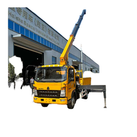Grue de transplantation d'arbres montée sur camion avec flèche hydraulique, capacité de levage 6,5T, hauteur maximale 5m