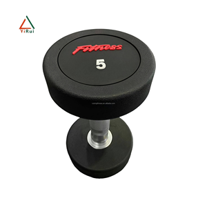 Vente en gros d'haltères en caoutchouc noir de 15kg équipement de fitness de musculation de gymnastique haltères en acier pour l'entraînement corporel - Product Image 3