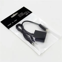 Cable Adaptador de Audio y Video de PVC de Alta Calidad, Conversor HDMI a VGA para Computadora de Escritorio, Portátil, Proyector, Monitor, HDTV