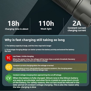 XINSITE, перезаряжаемый светодиодный фонарик с высоким люменом, супер яркий корпус из алюминиевого сплава, USB зарядка, Тактическая Охота, водонепроницаемый - Product Image 6