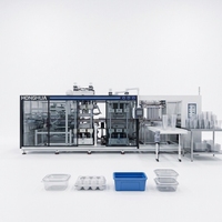 Machine de thermoformage entièrement automatique pour la fabrication de barquettes à œufs en PP, PET, PS, PVC, EPS, contenants alimentaires en plastique et boîtes à emporter