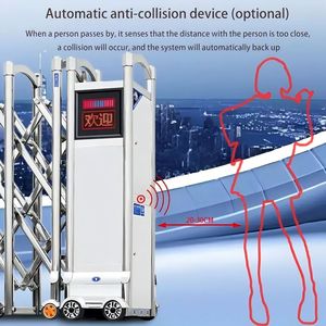 Xgy Home House Front Entry Tự Động Gấp Trượt An Ninh Bên Ngoài Cửa Vào Điện Thép Không Gỉ Có Thể Thu Vào Cổng - Product Image 5