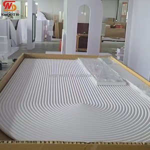 Arche de mariage élégante de 2 m en PVC blanc mat sculpté avec nœud et ballons pour anniversaire et fête prénatale - Product Image 3