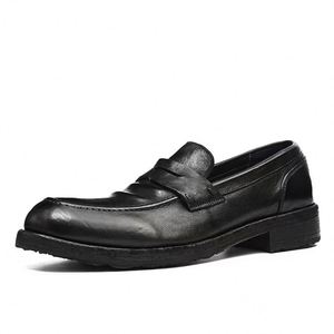 Chaussures habillées formelles pour hommes, fabriquées à la main par Goodyear, design italien, en cuir véritable, pour le bureau et les affaires, collection printemps - Product Image 1