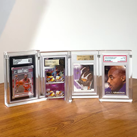 Présentoir de cartes à collectionner en acrylique personnalisé de qualité supérieure pour cartes sportives rares et jeux de cartes, idéal pour les cartes Pokémon SWSH BLACK STAR 2021