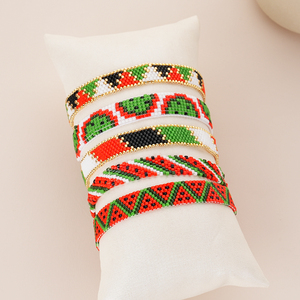 Nuovo Design a forma di anguria perline perline collane alla moda Miyuki perline bracciali gioielli per le donne - Product Image 3