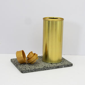 Barattolo di Latta Vuoto Rotondo da 350ml per Olio d'Oliva, Personalizzabile con Logo, Bottiglia in Latta per Alimenti, Confezione Prodotto in Metallo - Product Image 4