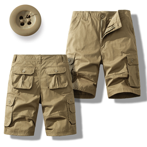 Nouveauté 2026 – Short Cargo Décontracté pour Homme en Coton Uni, Confortable pour l'Été, Qualité Supérieure, Fabrication OEM - Product Image 4