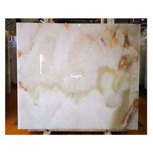 Rebanadas de piedra de ágata blanca Piedra de ónix de azulejo de pared de piedra natural moderna moderna - Product Image 5