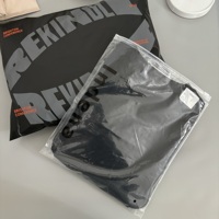 Sacs de rangement transparents personnalisés avec fermeture éclair pour vêtements, chemises, emballage de produits pour petites entreprises, impression de votre propre logo