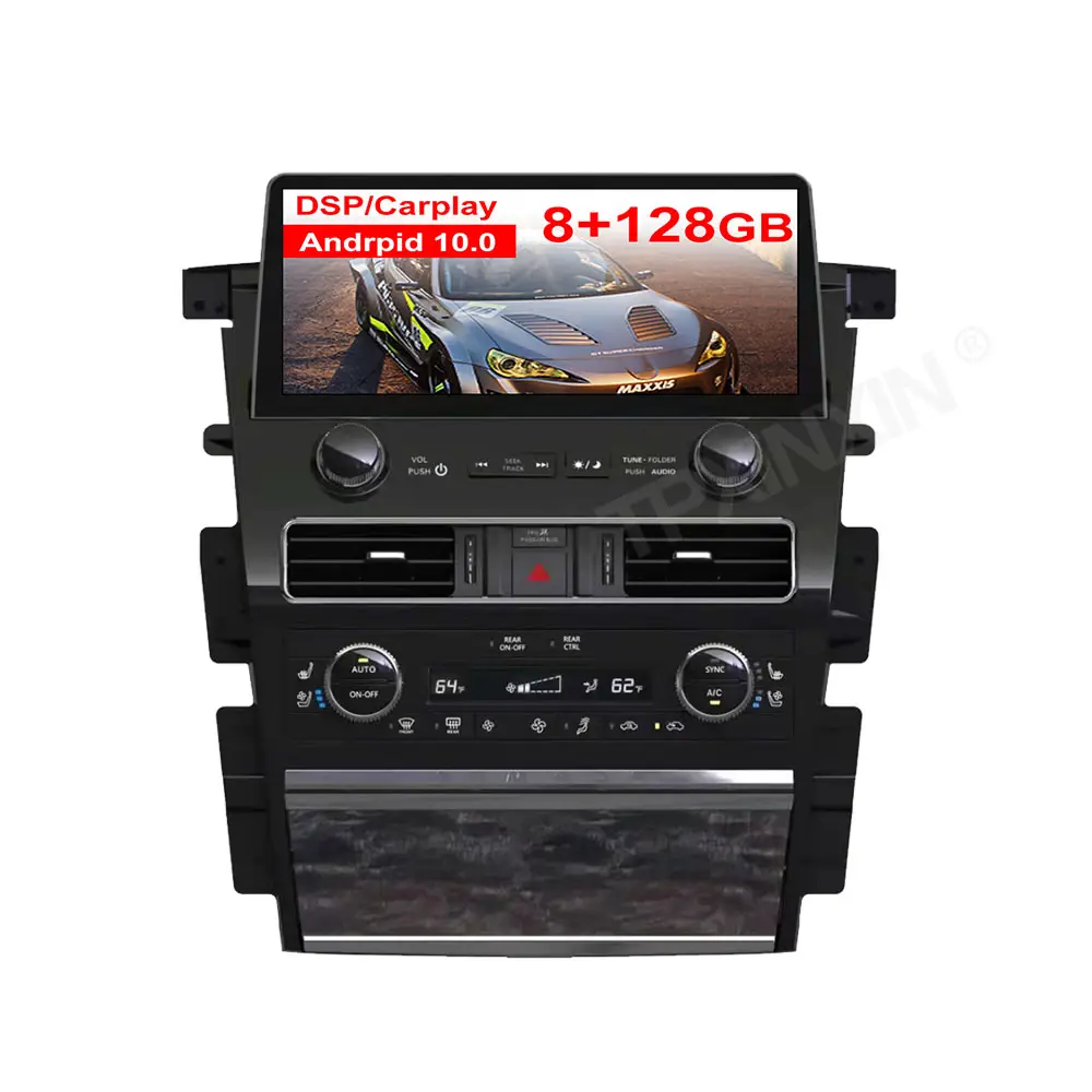 2022 Version 12.3 Für NISSAN Patrol Y62 2010-2020 Android10 128 Auto GPS Navigation Auto Radio Head Unit Multimedia Player Stereo