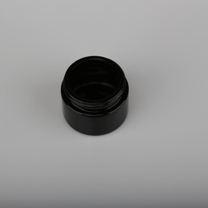 Tarros de crema facial de vidrio negro oscuro de 15g con tapas, envases cosméticos al por mayor para crema de ojos y cuidado de la piel - Product Image 5