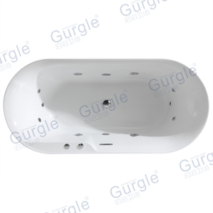 Nieuw Design Indoor Spa Tub 1 Persoon 12 Water Jet Bad Acryl Whirlpool Massage Vrijstaande Badkuip - Product Image 6