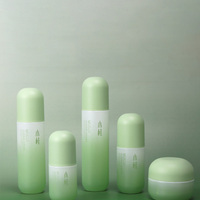 En Stock Flacon Pulvérisateur d'Émulsion et Bouteille de Tonique en Verre Givré Transparent Épais 30ml 60ml 100ml, Pot de Crème Haut de Gamme 50g 30g