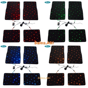 Tapis <span class=keywords><strong>de</strong></span> voiture en fibre optique personnalisé avec éclairage <span class=keywords><strong>LED</strong></span>, 4 pièces, universel, fibre optique clignotante, contrôle <span class=keywords><strong>de</strong></span> la musique, tapis <span class=keywords><strong>de</strong></span> voiture lumineux, tapis lumineux - Product Image 2