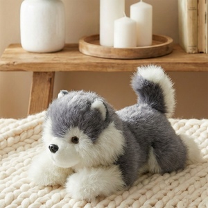 Jouets en peluche pour chiens Alaskan Malamute avec son de aboiement réaliste, pattes en caoutchouc souple, faible MOQ - Product Image 3