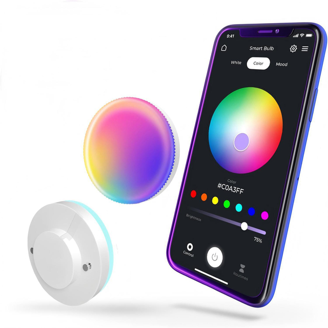 Smart LED TUYA WIFI GX53 Light Bulb RGBCW 7W 700LM Spot Light