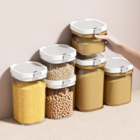 WANUO Contenedor Hermético para Almacenamiento de Fórmula de 800ml/1300ml/1800ml, Contenedor de Leche en Polvo Libre de BPA con Cuchara