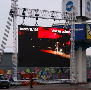 Écran d'affichage publicitaire LED couleur pleine résolution à installation fixe, écran vidéo numérique extérieur/intérieur, résolution 8K, écran LED R-2201 - Product Image 3