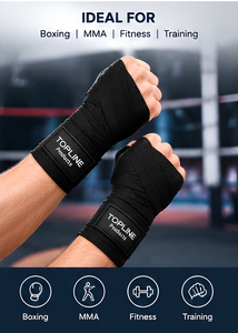 TOPLINE Wrist Support Bandages Polyester MMA <b>training</b> hand wraps <b>Weight</b> Lifting Strength <b>Training</b> hand wrap Unisex - Product Image 6