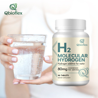 Comprimés d'eau à hydrogène moléculaire à dissolution rapide Qbioflex H2, antioxydants, hydratation cellulaire équilibrée, hydratation quotidienne pour le fitness