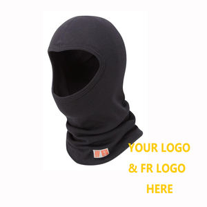 Pasamontañas ignífugo FR APTV 12 Cal ARC FLASH Hood, máscara facial abierta resistente al fuego, <span class=keywords><strong>bombero</strong></span> <span class=keywords><strong>de</strong></span> soldadura electricista Lineman - Product Image 5