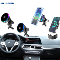 Chargeur de voiture sans fil magnétique 15W avec fonction Qi Ventilateur électrique refroidissant Chargeur de voiture sans fil 15W QI2