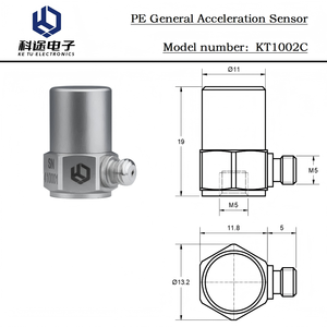 Transmissor piezoelétrico do transdutor do <span class=keywords><strong>sensor</strong></span> do movimento do acelerômetro do único eixo do PE para a monitoração da medição do choque da vibração - Product Image 2