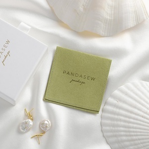 PandaSew Personalised Custom Logo Printed <b>Small</b> Envelope Flap Package Pouch Luxury Microfiber Necklace Jewelry <b>Bag</b> - Product Image 3