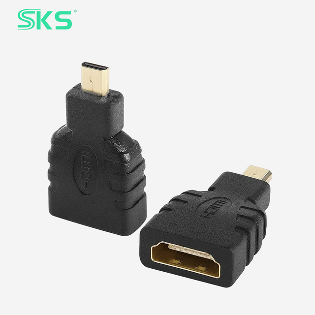 Micro HDMI Male to HDMI Female Adapter Gold Plated HDMI Converter for Camera Tablet Laptop