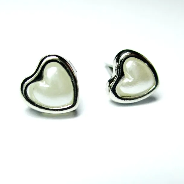 6.5mm di perle decorative a forma di cuore per matrimonio scrapbook festival carte di inviti di nozze artigianali