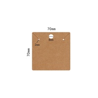 Cartes personnalisées imprimées pour boucles d'oreilles, présentoirs à bijoux en feuille d'aluminium et papier perforé pour usine