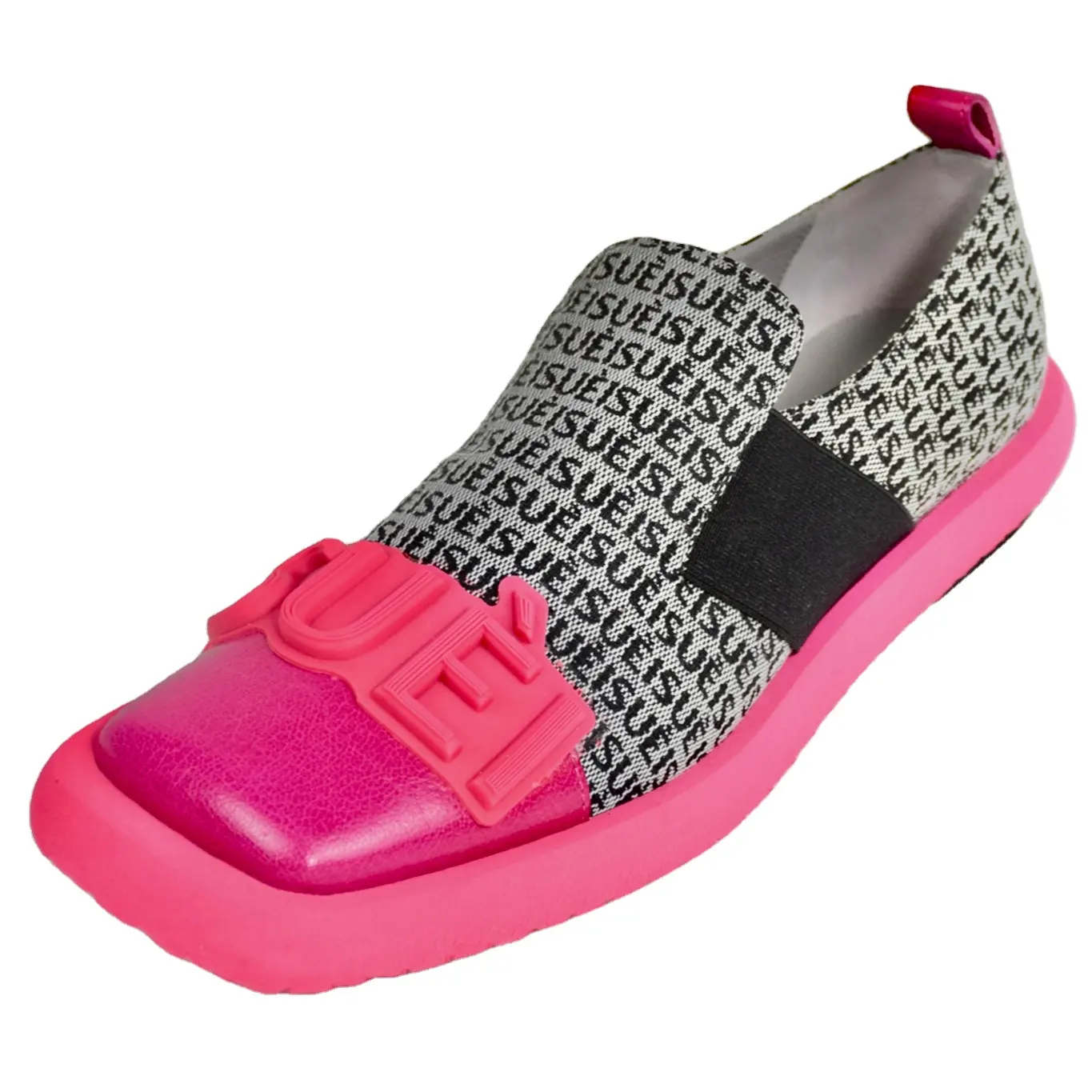 Mocasines italianos de piel de alta calidad, calzado textil Jacquard, color rosa, estilo informal, Unisex