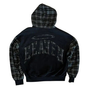 <span class=keywords><strong>Sweat</strong></span> à <span class=keywords><strong>capuche</strong></span> <span class=keywords><strong>oversize</strong></span> unisexe en molleton français personnalisé, colorblock, patchwork, fermeture éclair, <span class=keywords><strong>sweat</strong></span> à <span class=keywords><strong>capuche</strong></span> pour homme - Product Image 3