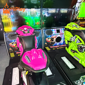 Simulador de Carreras de Motos de Lujo con 4 Pantallas, Máquina de Juego de Motocicletas con Luces LED de Neón, Operada con Monedas para Parques de Diversiones, <span class=keywords><strong>Centros</strong></span> <span class=keywords><strong>Comerciales</strong></span> y Salas de Entretenimiento Familiar (FEC) - Product Image 4