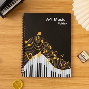 Wholesale Custom Printed <b>A4</b> Coil‑Bound Music <b>Folder</b> Waterproof Sheet Music Organizer For Music School Musician Supplies - Product Image 3
