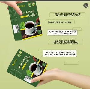 Café verde para adelgazar, café instantáneo, suave, sabor neutro, sabor a fruta, empaquetado en caja y bolsa - Product Image 5