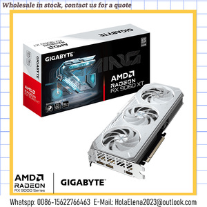การ์ดจอ Gigabyte Radeon RX 9060 XT GAMING OC ICE 16G สำหรับเดสก์ท็อป AI Workstation การ์ดแสดงผล Radeon RX 9060 XT GDDR6 ใหม่ - Product Image 1