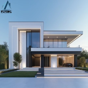 Villas Prefabricadas Modernas y Contemporáneas de Estructura de Acero Ligero, Cobertizo Metálico para Exteriores, Estructura de Acero Ligero Tipo Jaula 1 - Product Image 2