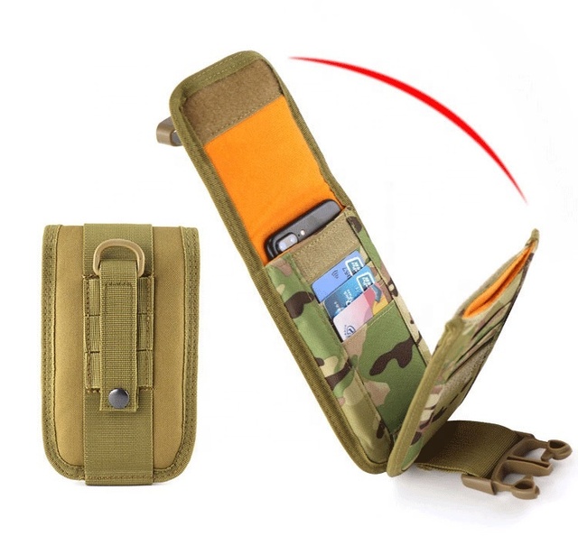 Tactical Pouch Men Belt Waist Bag Card Pockets Camouflage Outdoor EDC Sport Nylon Phone Case Hunting Molle Pouch