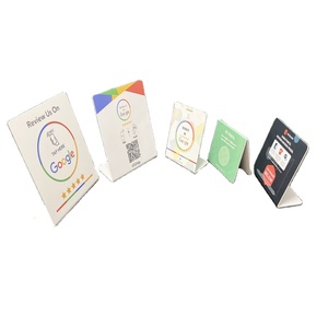 Smart Digital UID URL codiert 13,56 MHz Verschiedene Größen QR-Code Gedruckte Bewertung Nfc Display Table Stands Logo Benutzer definiert für Events - Product Image 1